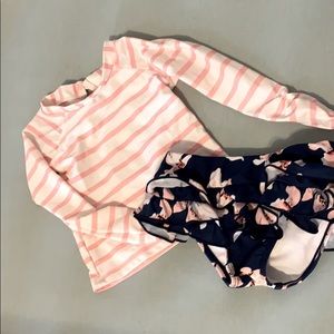 2 piece rash guard swimsuit